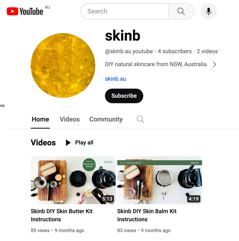 Skinb You Tube Channel